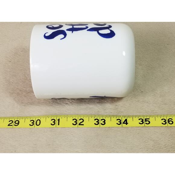 Hallmark Coffee Mug Tea Cup 4 1/2" Seas The Day 12oz White Red Vintage - Picture 14 of 14